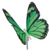 Näve Dekorační solární světlo motýl, zemní hrot RGB-LED