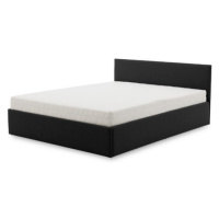 Čalouněná postel LEON s bonelovou matrací rozměr 160x200 cm Černá