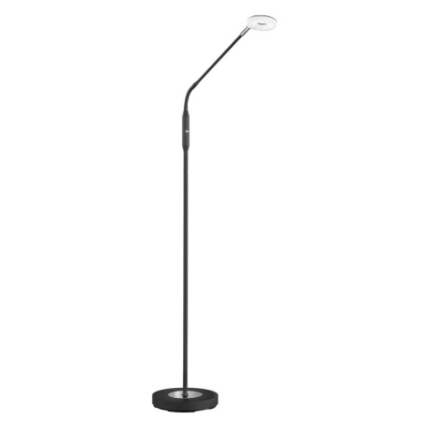 Černá LED stmívatelná stojací lampa (výška 150 cm) Dent – Fischer & Honsel