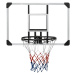 vidaXL Basketbalový koš s průhlednou deskou 90x60x2,5 cm polykarbonát