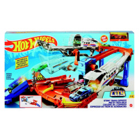 Mattel hot wheels rychlík herní set dráha s autíčkem a 2 vlaky, grw38