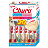 Inaba Cat Ciao Churu krémové krmivo pro kočky - výběr tuňáka (mušle, losos, krab, krevety) 20 x 