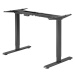 Elektricky výškově stavitelný rám stolu POWERTON – rozsah 500 mm, černá, 100 kg