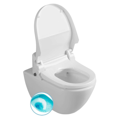 Sapho WC sada - Elektronický bidet s keramikou, SoftClose, SwirlFlush, ExtraGlaze, bílá UB-6635R