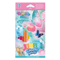 Pastelky Colorino trojhranné JUMBO 12 barev - Follow your Dreams