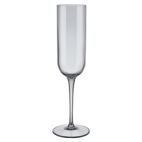 Sada 4 šedých sklenic na šampaňské Blomus Mira, 210 ml