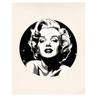 Obrazy na stěnu - Kontrastní portrét Marilyn Rozměr: 40x50 cm, Rámování: vypnuté plátno na rám