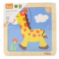 Viga puzzle žirafa 4 dílky