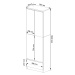 Ak furniture Skříň Rexa 60 cm bílá/dub sonoma