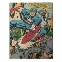 Obraz na plátně Captain America - Soldiers, (60 x 80 cm)