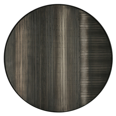 Nástěnná dekorace Layered Clay - černý kovový rám - kulatý - S - Ethnicraft