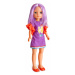 Nancy COLORS Panenka s barevnými vlasy (šaty lila fialová)
