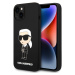 Karl Lagerfeld Liquid Silicone Ikonik NFT Kryt iPhone 15 černý
