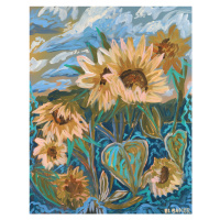 Ilustrace Summer Sunflowers, Eleanor Baker, (30 x 40 cm)