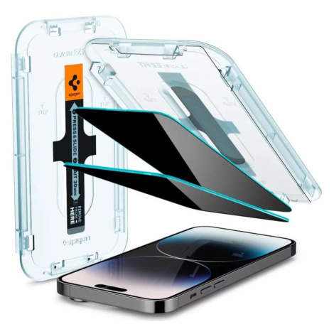 Ochranné sklo Spigen Glass EZ Fit Privacy 2 Pack - iPhone 14 Pro (AGL05215)