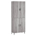 vidaXL Skříň highboard šedá sonoma 69,5 x 34 x 180 cm kompozitní dřevo