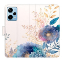 iSaprio flip pouzdro Ornamental Flowers 03 pro Xiaomi Redmi Note 12 Pro+ 5G