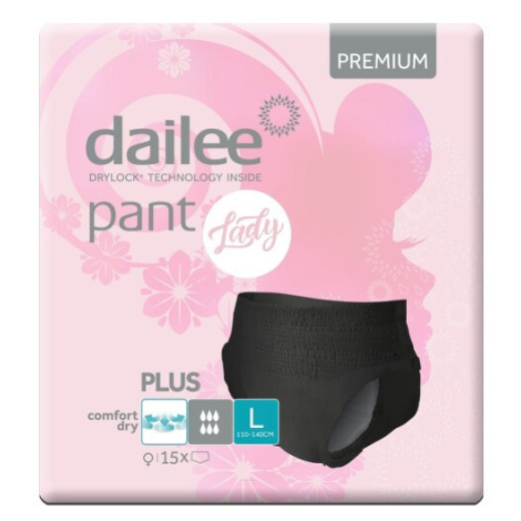 Dailee Pant Premium Lady Black PLUS inkontinenční kalhotky vel.L 15ks