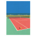 Ilustrace Tennis Court In the Desert, Rosi Feist, 30x40 cm