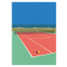 Ilustrace Tennis Court In the Desert, Rosi Feist, 30 × 40 cm