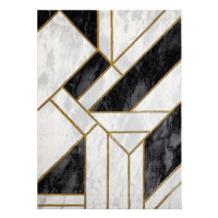 Dywany Łuszczów Kusový koberec Emerald 1015 black and gold - 180x270 cm