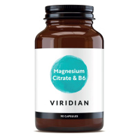Viridian Magnesium Citrate with Vitamin B6 90 kapslí