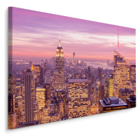 Plátno Panorama New Yorku V Noci II. Varianta: 30x20