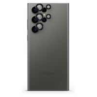 Epico hliníkové ochranné sklo na čočky fotoaparátu pro Samsung Galaxy S24 Ultra 5G - černé Čirá
