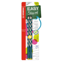 Ergonomická grafitová tužka pro leváky - STABILO EASYgraph petrolejová - 2 ks balení - Stupeň tv