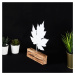 Hanah Home Kovová dekorace Maple 27 cm bílá