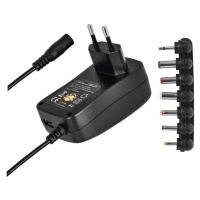 Emos univerzální napájecí zdroj pulzní N3112, 3-12 V / 1.5 A max., s hřebínkem, USB