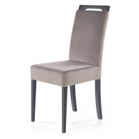 Jídelní židle CLARION – masiv, látka, více barev grafit / šedá