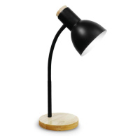 Stolní lampa MARMA 1xE27/60W/230V černá/kaučukovník