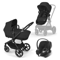 CYBEX Kočárek kombinovaný EOS Moon Black Gold + Autosedačka Aton B2