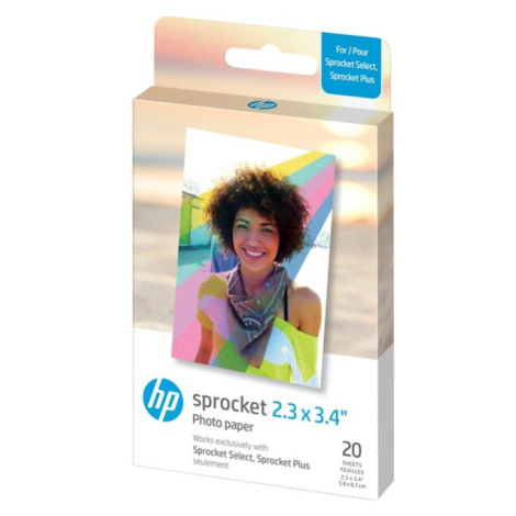 HP Zink Paper Sprocket Select 20 ks 2,3x3,4"