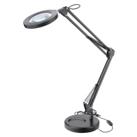 EXTOL LIGHT 43160 stolní lampa s lupou, 1300lm, 5x zvětšení, USB