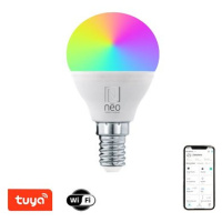 IMMAX NEO LITE Smart žárovka LED E14 6W RGB+CCT barevná a bílá, stmívatelná, WiFi, P45