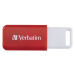 VERBATIM Flash Disk 16GB DataBar USB 2.0 Drive, červený Červená