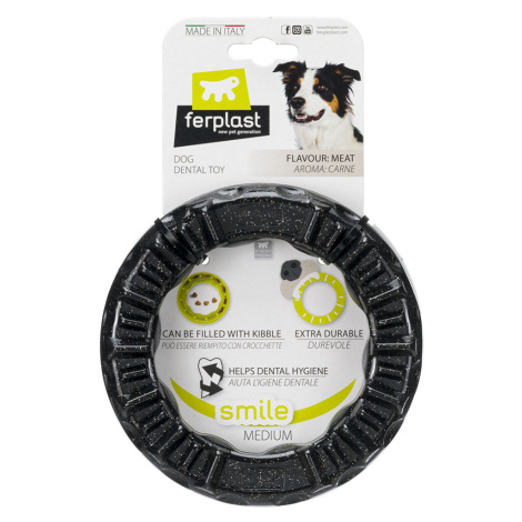 Ferplast pes Smile kruh černý - vel. M: Ø 16 x V 3,2 cm