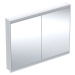 Geberit ONE - Zrcadlová skříňka s LED osvětlením, 1200x900x150 mm, 2 dvířka, vestavná, bílá 505.