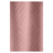 Dekorační vzorovaný velvet závěs s kroužky LEAF růžová 140x250 cm (cena za 1 kus) MyBestHome