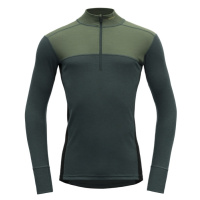 Devold Vlněné merino triko Lauparen Merino 190 Shirt Zip Neck Man - Forest/Woods/Black Velikost: