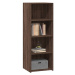 vidaXL Skříň highboard hnědý dub 45 x 41 x 124 cm kompozitní dřevo