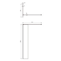 Omnires MARINA DNR80XCRTR Walk-in 80, chrom