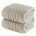 LIVARNO home Froté ručník, 50 x 100 cm, 500 g/m2, 2 kusy (světle šedá)