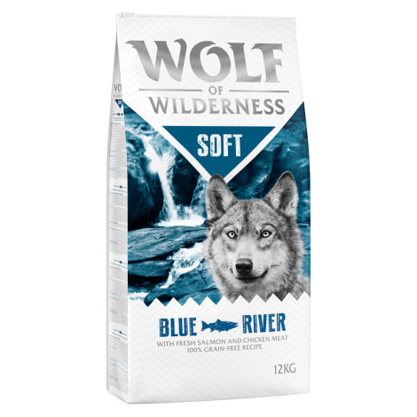 Wolf of Wilderness Adult "Soft - Blue River" - losos - výhodné balení 2 x 12 kg