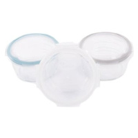 Bo Jungle Skleněné misky s víčky B-Glass Bowls 280 ml White/Grey/Blue