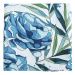 Tommy Lise Bambusová mušelínová plena Azure Blossom 120x120 cm