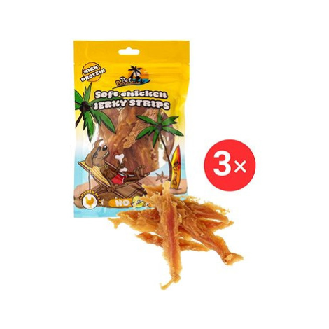 Pet Paradise Měkké kuřecí jerky 3 × 75 g