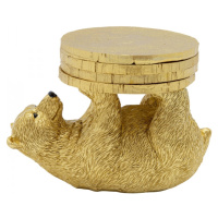 KARE Design Soška Medvěd s podnosem na skleničku 7cm